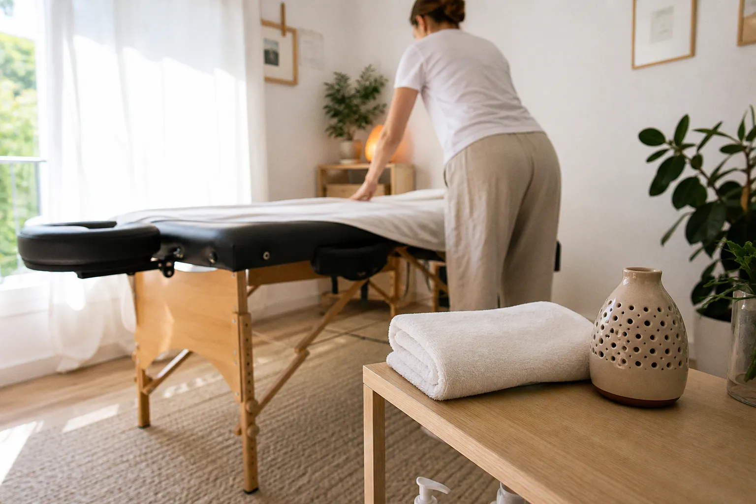 Massage bien être à domicile : la check-list de préparation